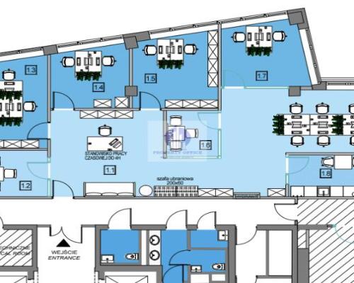 Wola:lokal biurowy 188 m2 na wynajem