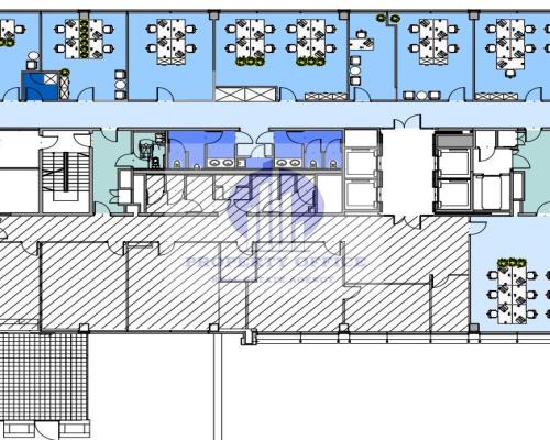 Mokotów: lokal biurowy 692 m2 do wynajęcia
