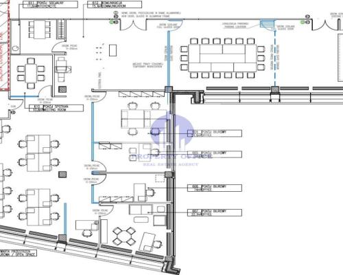 Mokotów: lokal biurowy 437 m2 do wynajęcia