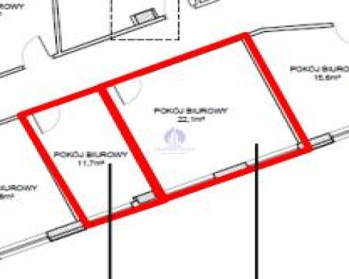 Mokotów: lokal biurowy 39,55 m2 na wynajem