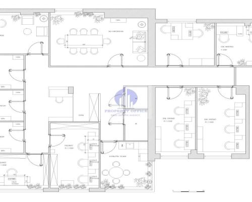 Mokotów: lokal biurowy 241,24 m2 na wynajem