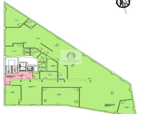 Mokotów: lokal biurowy 465m2 do wynajęcia