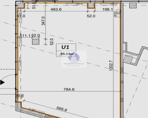 Bielany: lokal handlowo-usługowy 88,14m2 do wynajęcia