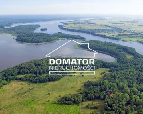 Działka z linią brzegową jeziora 4200 m2!