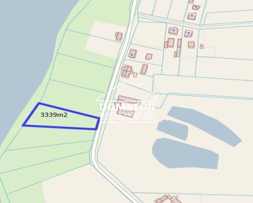 Działka z linią brzegową jeziora 4200 m2!