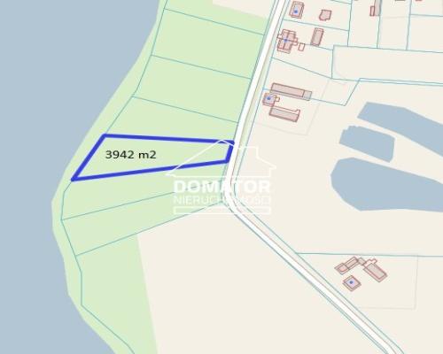 Działka z linią brzegową jeziora 4200 m2!