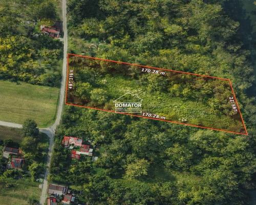 Działka budowlana 7600 m² nad rzeką Brdą.