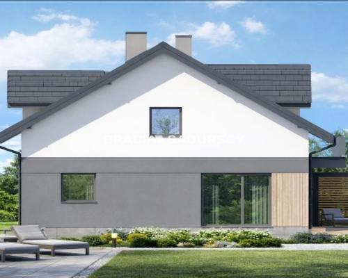 Domy w zabudowie bliźniaczej Trąbki piękna działka