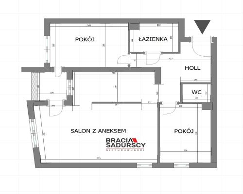 3 pok o fajnym układzie ul. Wrobela.