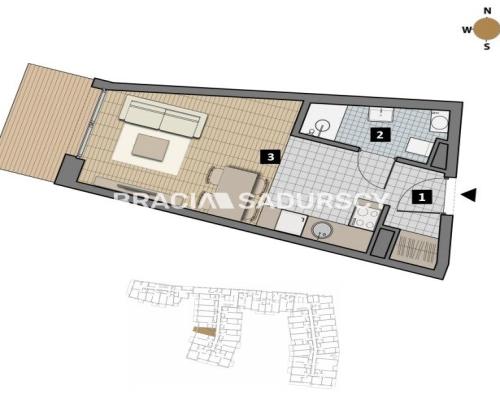 Dostępne mieszkania od 25m2 do 63m2. 