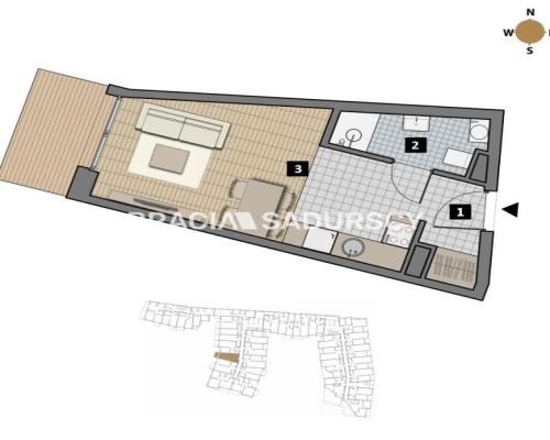 Dostępne mieszkania od 25m2 do 63m2. 