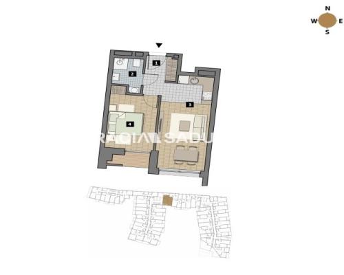 Dostępne mieszkania od 25m2 do 63m2. 
