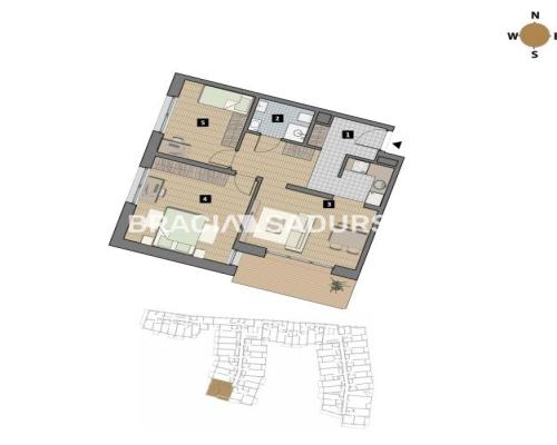 Dostępne mieszkania od 25m2 do 63m2. 