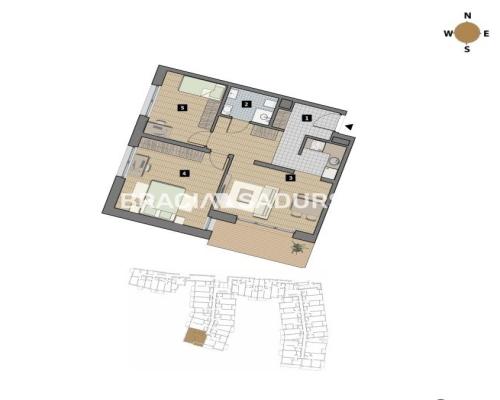 Dostępne mieszkania od 25m2 do 63m2. 