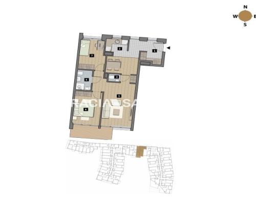 Dostępne mieszkania od 25m2 do 63m2. 