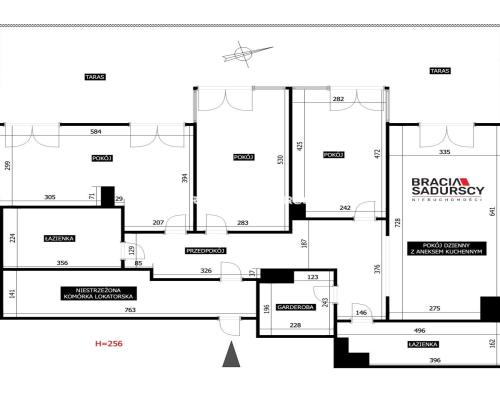 4 pokoje/106m2/ taras 40m2/ 2 łazienki/dla rodzin