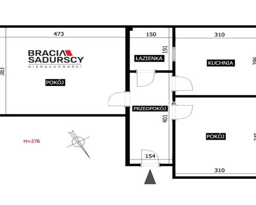 Mieszkanie w centrum 54,19m2 |2 pokoje | Piwnica