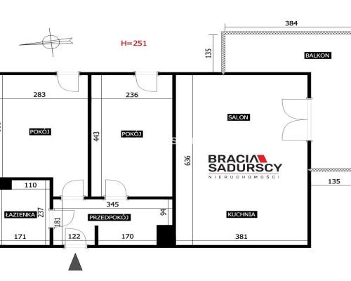 3 pokoje | 57 m² | Wola Duchacka