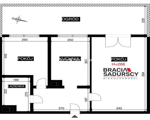 2 pok. +kuchnia, 51m2, Płaszów, Bagry, ogródek