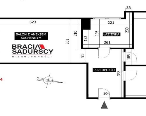 3 pokoje  z balkonem  KLINY