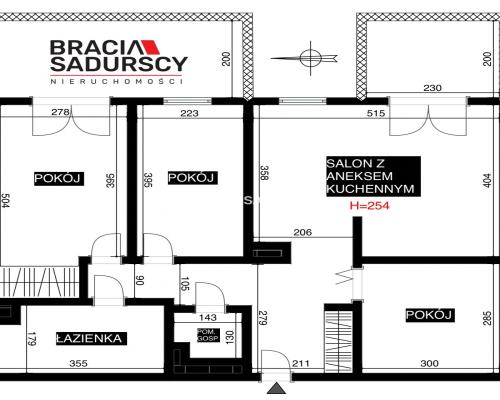 Duże mieszkanie z dwoma balkonami i parkingiem.
