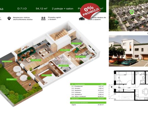 Nowa Pradolina mieszkanie z ogródkiem