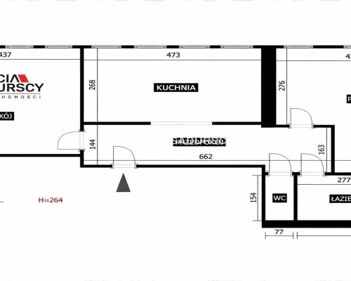 Centrum Krakowa| 63 m² | 2 pokoje | Grzegórzki|