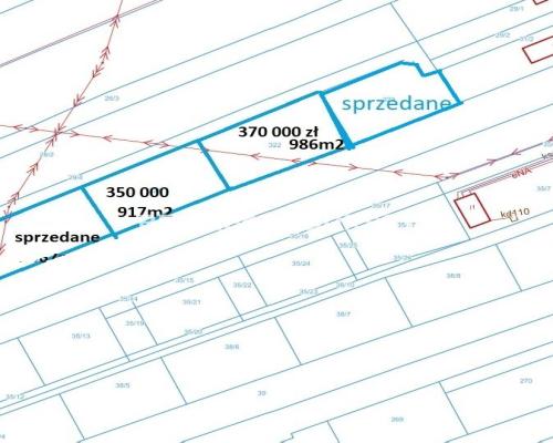 Ogrodzona działka 917m2 Glinik