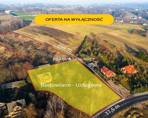 Działka inwestycyjna 1,3 ha, mpzp bliźniaki, media