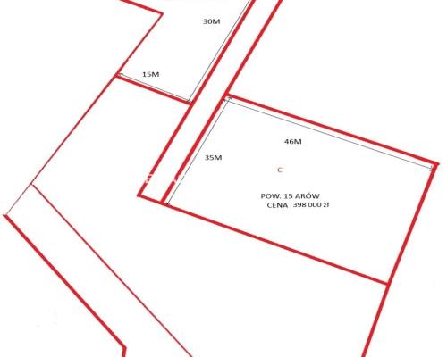 Działka bud.o pow. 70 arów obok zjdadu a4 Rząsce