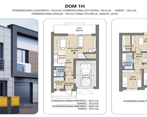 Dom szeregowy  Zaścianki