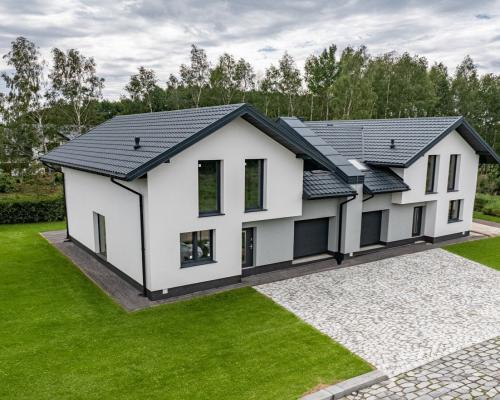 Nowoczesne domy w zabudowie bliźniaczej Olmonty