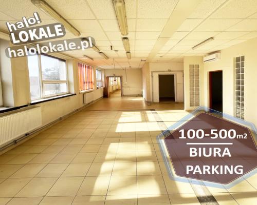 Powierzchnie biurowo-usługowe, parking, magazyn