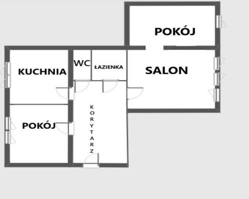 Piasta 3 pokoje  do aranżacji