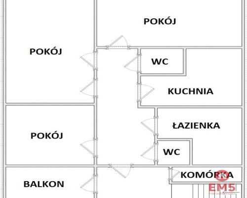 Piętro domu w cichej okolicy