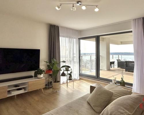 Apartament z tarasem i widokiem na Jezioro Ełckie