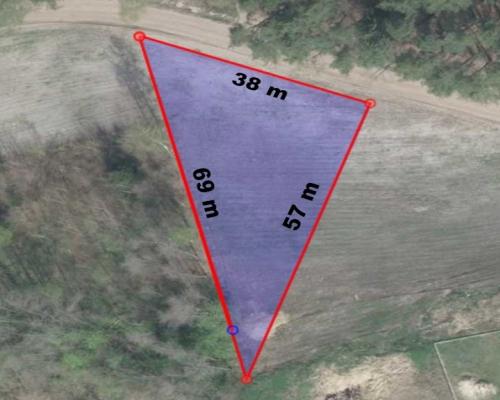 Działka budowlana pod lasem. 1085 m2