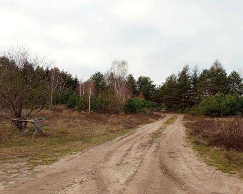 działka pod lasem blisko Białegostoku ze stawem