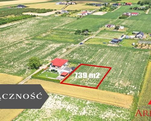 Działka budowlana 739 m² Zarzeczewo, gm. Fabianki