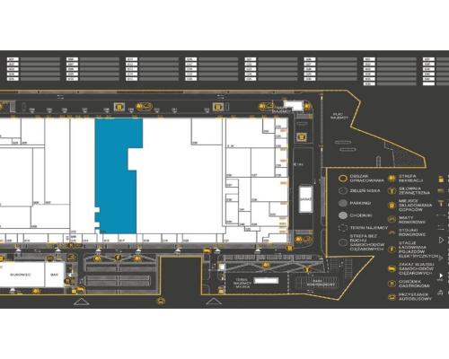 Teofilów - hala 5640 m2 z biurami 470 m2, parter