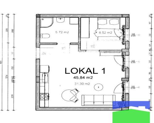 Pabianice - na sprzedaż M3 wykończone "pod klucz"