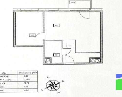 Widzew-Wschód - 2 pok. z balkonem 43,13 m2 mc park