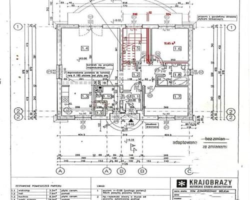 Dom wolnostojący w stanie surowym otwartym