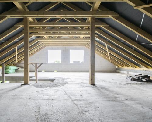 Dom wolnostojący w stanie surowym otwartym