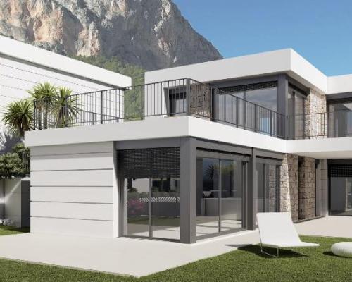 Doskonała willa z widokiem na góry w Polop