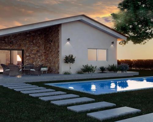 Wiejski dom w malowniczym otoczeniu