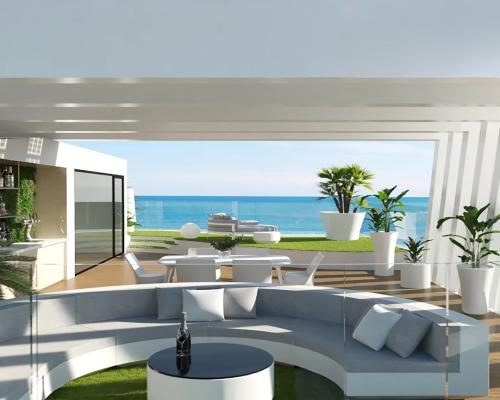 Apartament z widokiem na morze w La Manga