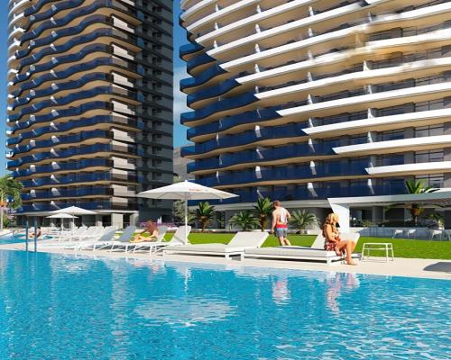 Wytworny apartament przy plaży z widokiem na morze