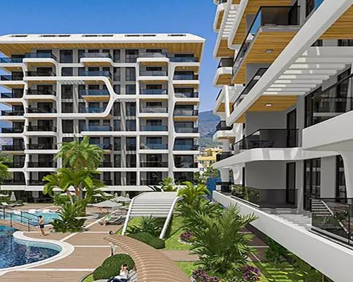 Nowoczesne apartamenty 245 metrów od morza