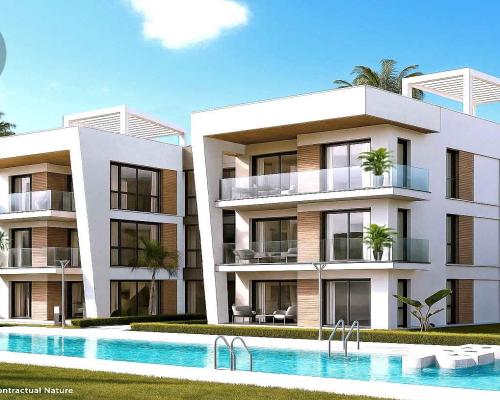 Apartament z dużym tarasem 800 m od plaży